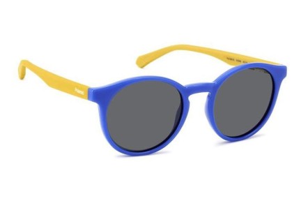 Sonnenbrille Polaroid Junior PLD8061/S DCD/M9 Polarized Rund Blau