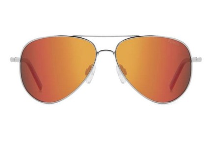 Sunglasses Polaroid Junior PLD8015/N GHP/OZ Polarized Pilot Silber