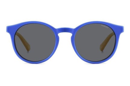 Sonnenbrille Polaroid Junior PLD8061/S DCD/M9 Polarized Rund Blau