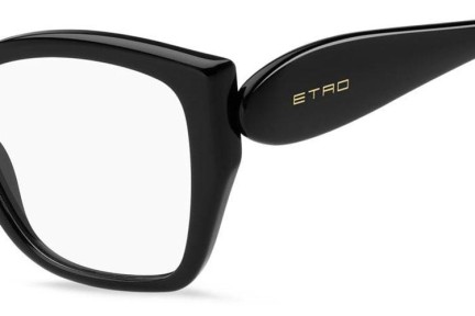 Brillen Etro ETRO0059 807 Rechteck Schwarz