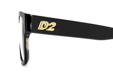 Brillen Dsquared2 D20147 37N Flat Top Schwarz