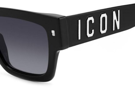 Sonnenbrille Dsquared2 ICON0021/S 807/9O Rechteck Schwarz