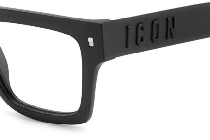 Glasses Dsquared2 ICON0023 003 Rechteck Schwarz