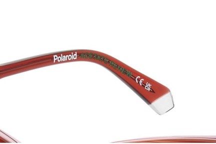 Brillen Polaroid PLDD542 8RR Cat Eye Rot