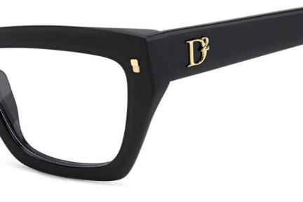 Glasses Dsquared2 D20153 807 Rechteck Schwarz