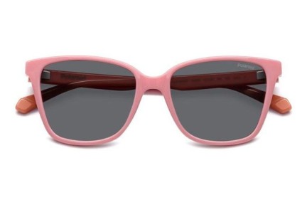 Sonnenbrille Polaroid Junior PLD8062/S 35J/M9 Polarized Cat Eye Rosa