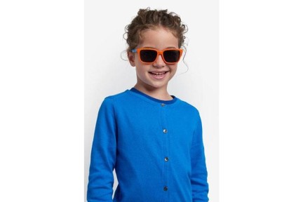 Sunglasses Polaroid Junior PLD8063/S L7Q/M9 Polarized Rechteck Orange