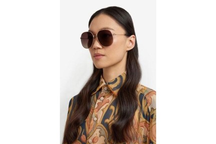 Sunglasses Etro ETRO0060/F/S DDB/HA Quadratisch Gold