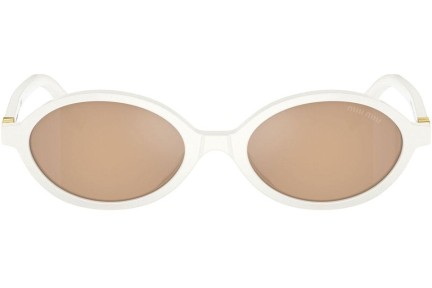 Sonnenbrille Miu Miu MU04ZS 14240D Oval Weiß