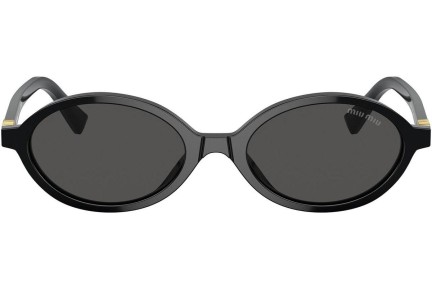 Sonnenbrille Miu Miu MU04ZS 1AB5S0 Oval Schwarz