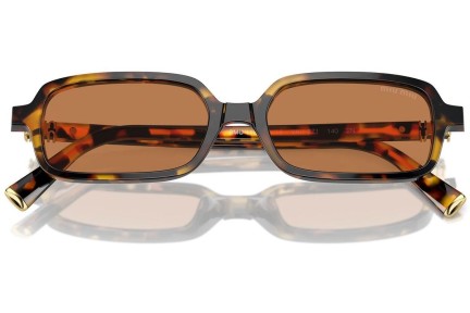 Sonnenbrille Miu Miu MU11ZS VAU2Z1 Rechteck Havanna