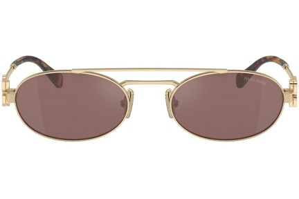 Sonnenbrille Miu Miu MU54ZS ZVN70D Oval Gold