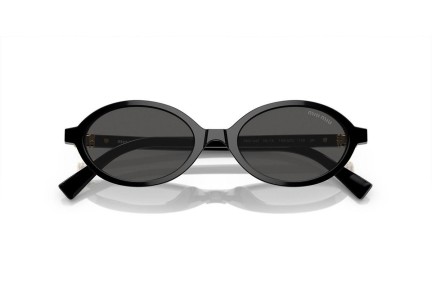 Sunglasses Miu Miu MU04ZS 1AB5S0 Oval Schwarz