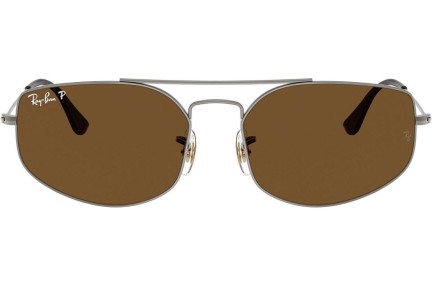 Sonnenbrille Ray-Ban RB3845 004/57 Polarized Rechteck Grau