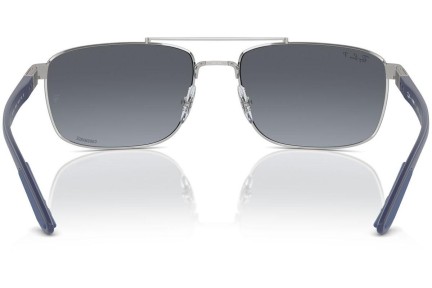 Sonnenbrille Ray-Ban RB3737CH 003/J0 Polarized Rechteck Silber