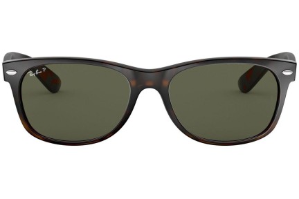 Sonnenbrille Ray-Ban New Wayfarer Classic RB2132 902/58 Polarized Quadratisch Havanna