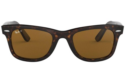 Sonnenbrille Ray-Ban Wayfarer Classic RB2140 902/57 Polarized Quadratisch Havanna