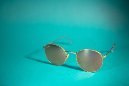 Sonnenbrille Ray-Ban Round Metal Metal RB3447 001 Rund Gold