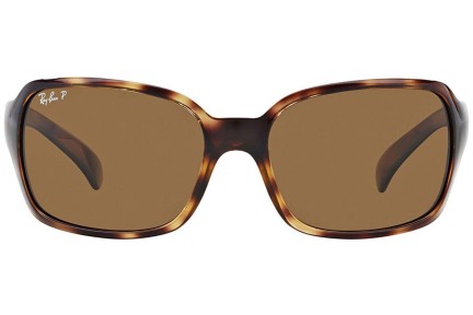 Sonnenbrille Ray-Ban RB4068 642/57 Polarized Quadratisch Havanna