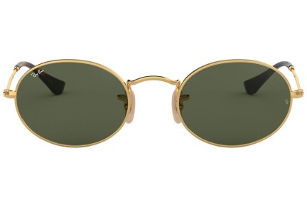 Sonnenbrille Ray-Ban Oval Flat Lenses RB3547N 001 Winzig Gold