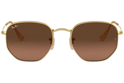 Sunglasses Ray-Ban Hexagonal Flat Lenses RB3548N 912443 Rund Gold