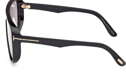 Sonnenbrille Tom Ford Achilles FT1182 01A Monoscheibe | Shield Schwarz