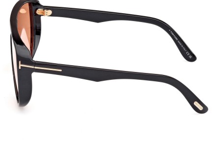 Sonnenbrille Tom Ford Achilles FT1182 05E Monoscheibe | Shield Schwarz