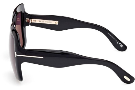 Sonnenbrille Tom Ford Aurora FT1194 01A Quadratisch Schwarz