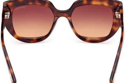 Sonnenbrille Tom Ford Saltzman FT1192 53F Cat Eye Havanna