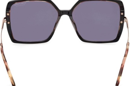 Sonnenbrille Tom Ford FT1039 05D Polarized Quadratisch Schwarz