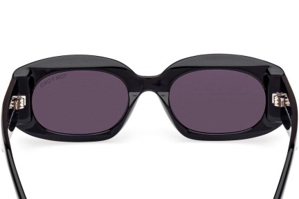 Sonnenbrille Tom Ford Cielle FT1187 01A Oval Schwarz