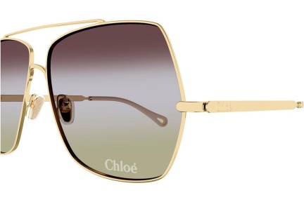 Sonnenbrille Chloe CH0278S 002 Quadratisch Gold