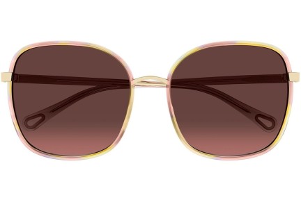 Sonnenbrille Chloe CH0031S 014 Quadratisch Rosa