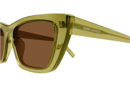 Sonnenbrille Saint Laurent SL276MICA 059 Cat Eye Grün