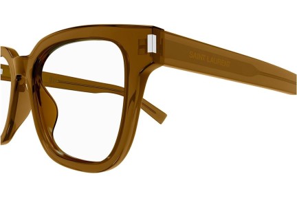 Brillen Saint Laurent SL711OPT 004 Quadratisch Braun