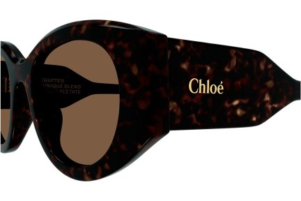 Sonnenbrille Chloe CH0251S 002 Rund Havanna