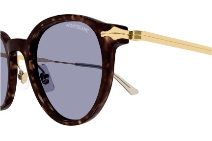 Sonnenbrille Mont Blanc MB0362S 002 Rund Havanna