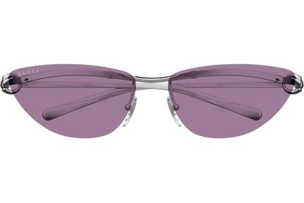 Sonnenbrille Gucci GG1701S 003 Oval Silber