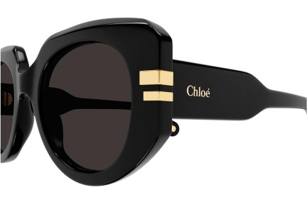 Sonnenbrille Chloe CH0257S 001 Rund Schwarz