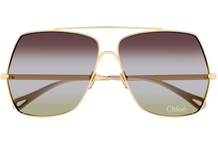 Sonnenbrille Chloe CH0278S 002 Quadratisch Gold