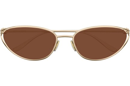 Sonnenbrille Bottega Veneta BV1330S 003 Oval Gold