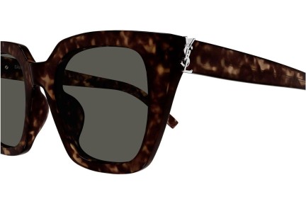 Sonnenbrille Saint Laurent SLM143 002 Quadratisch Havanna