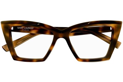 Brillen Saint Laurent SL657OPT 002 Cat Eye Havanna