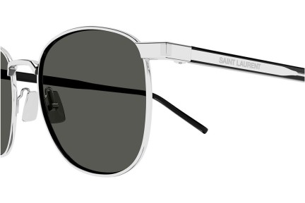 Sonnenbrille Saint Laurent SL747 007 Quadratisch Silber