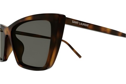 Sonnenbrille Saint Laurent SL737MICATHIN 003 Cat Eye Havanna