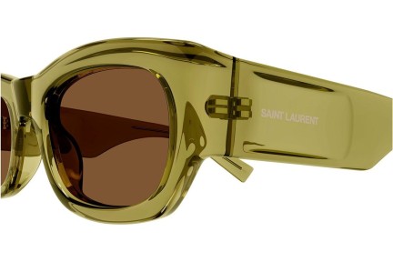 Sonnenbrille Saint Laurent SL713 004 Quadratisch Grün