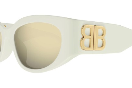 Sonnenbrille Balenciaga BB0324SK 009 Rund Beige