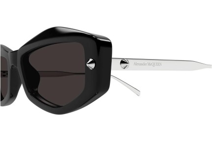 Sonnenbrille Alexander McQueen AM0482S 001 Rechteck Schwarz