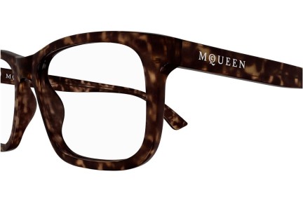 Brillen Alexander McQueen AM0486O 007 Quadratisch Havanna