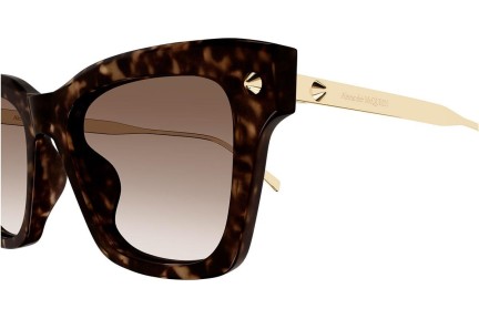 Sonnenbrille Alexander McQueen AM0483S 002 Quadratisch Havanna